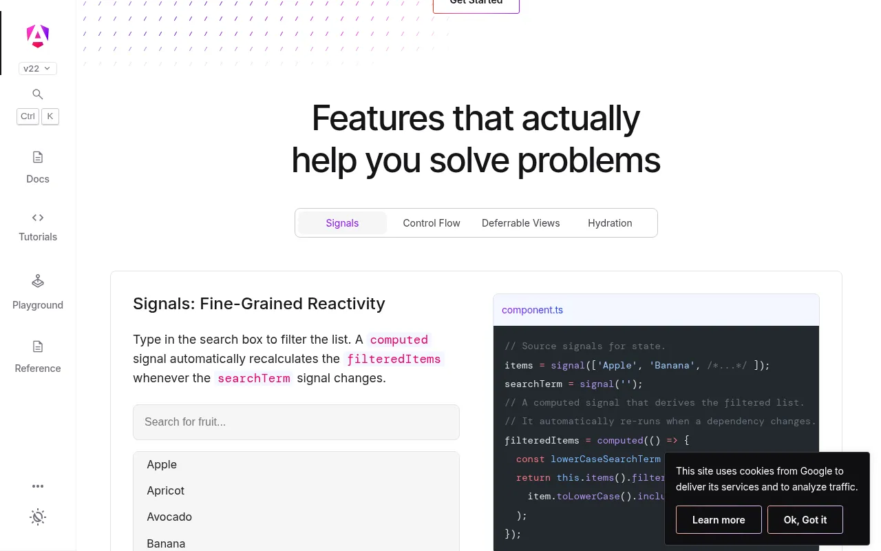 Angular showcase — real-world application examples