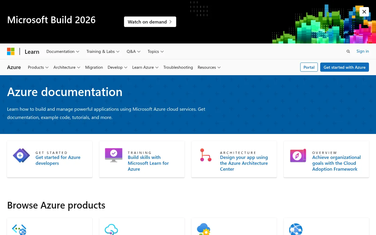 Azure code editor — example syntax and code structure