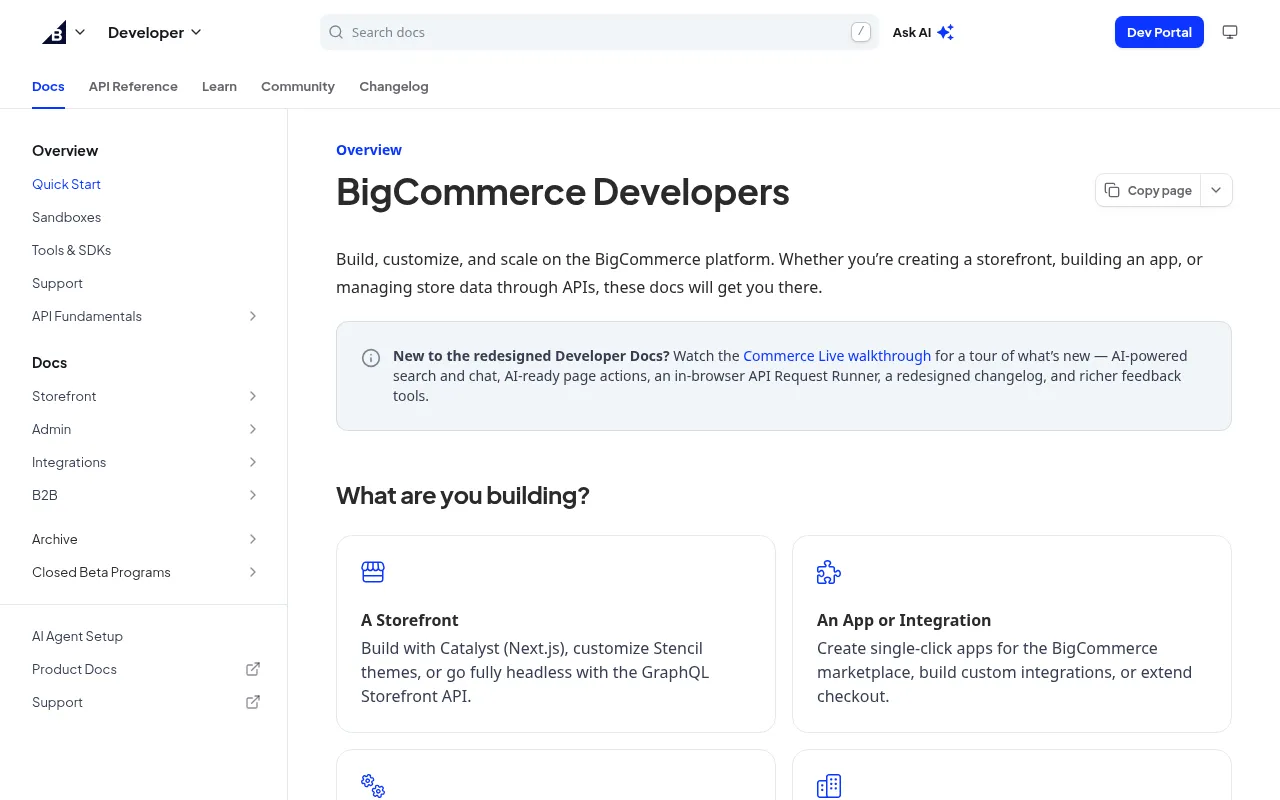 BigCommerce code editor — example syntax and code structure