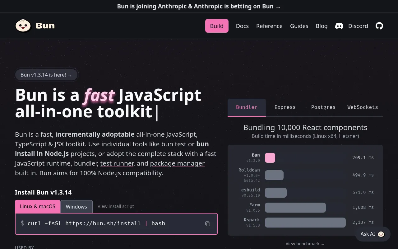 Bun architecture — system design and component overview