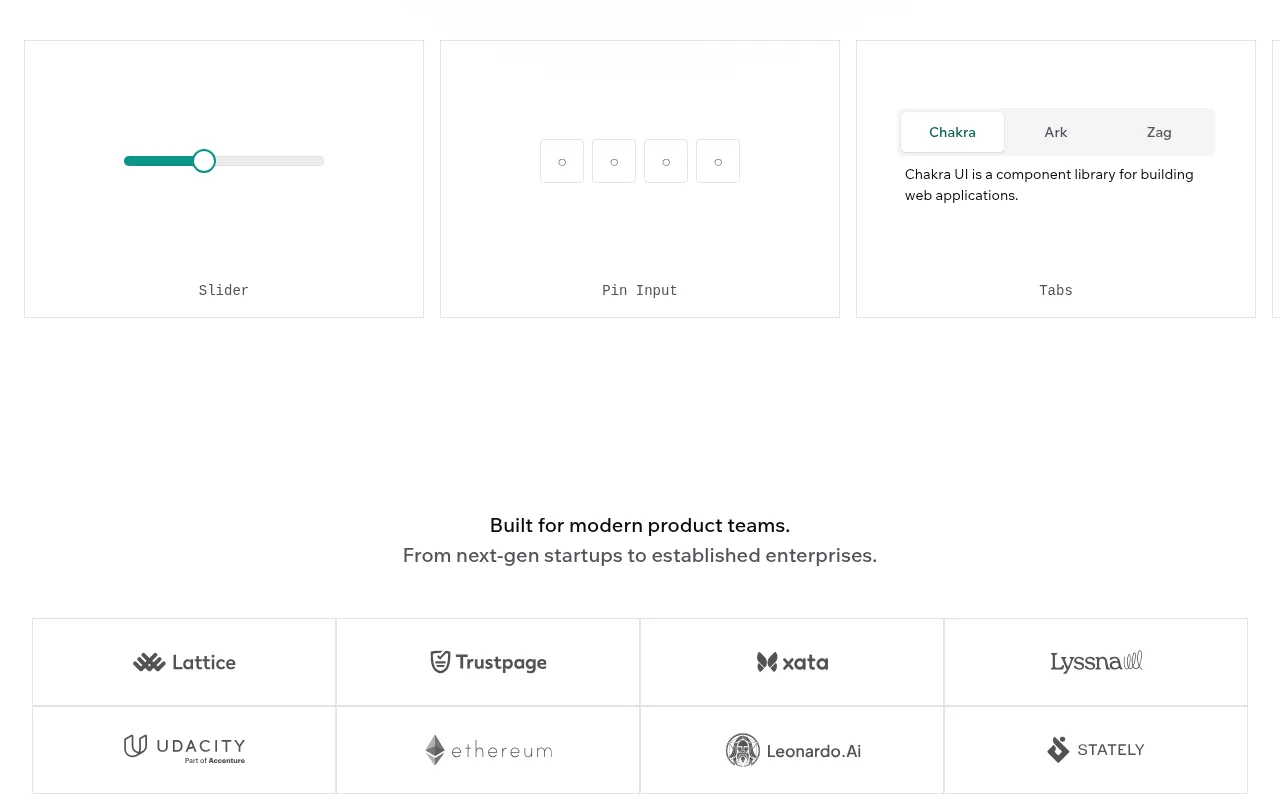 Chakra UI showcase — real-world application examples