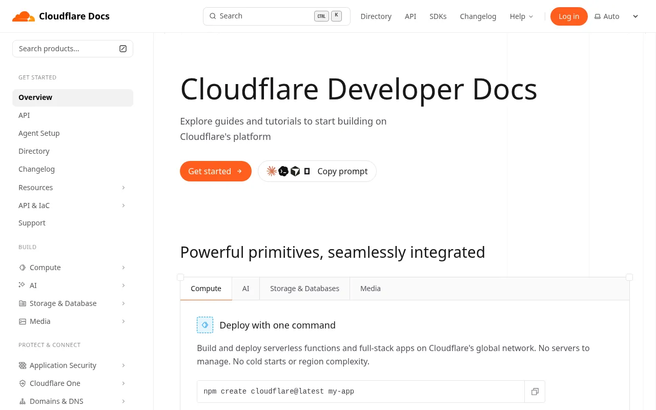 Cloudflare code editor — example syntax and code structure