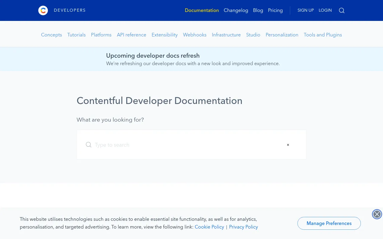 Contentful code editor — example syntax and code structure