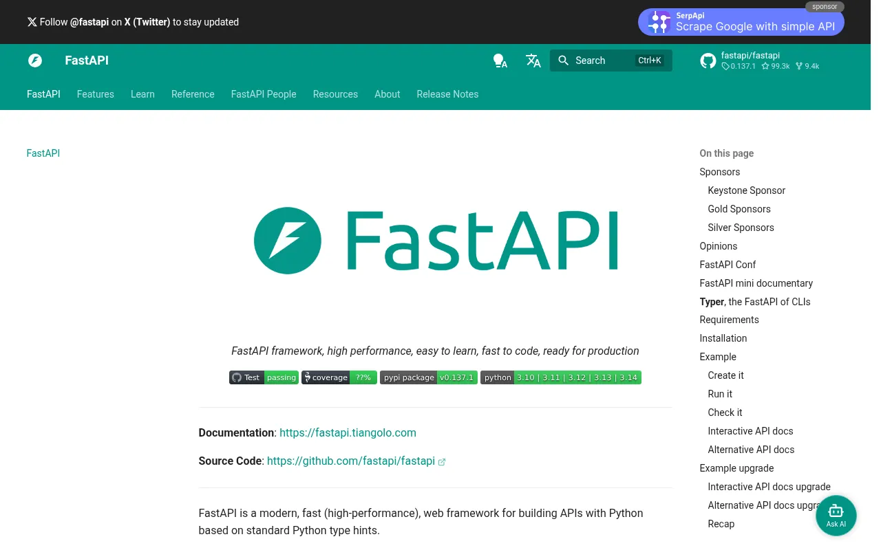 FastAPI architecture — system design and component overview