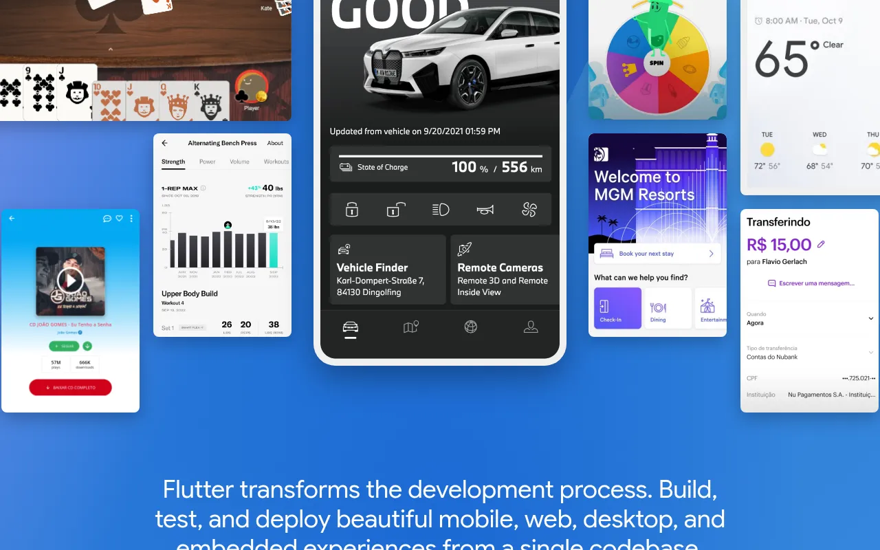 Flutter showcase — real-world application examples
