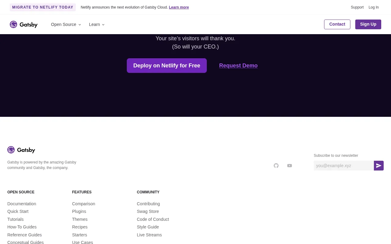 Gatsby metrics — performance benchmarks and adoption stats