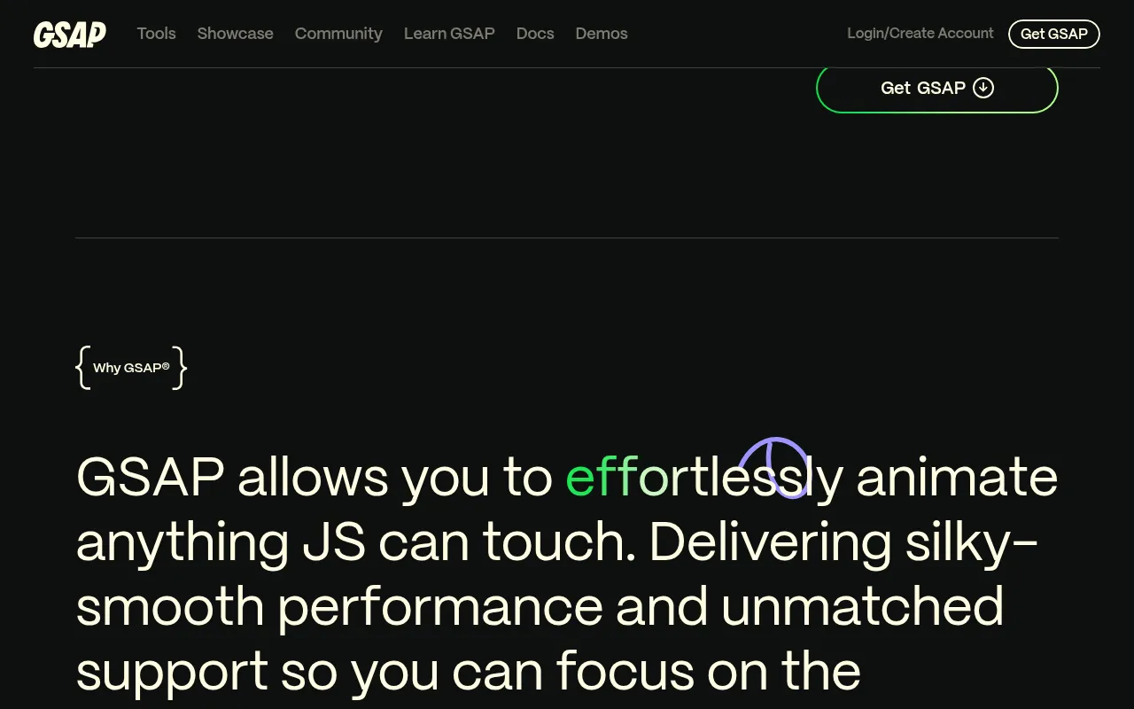 GSAP showcase — real-world application examples