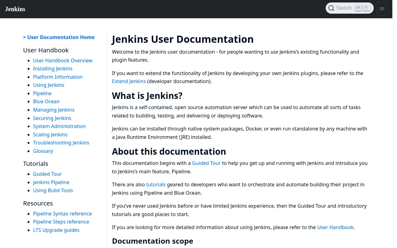 Jenkins code editor — example syntax and code structure