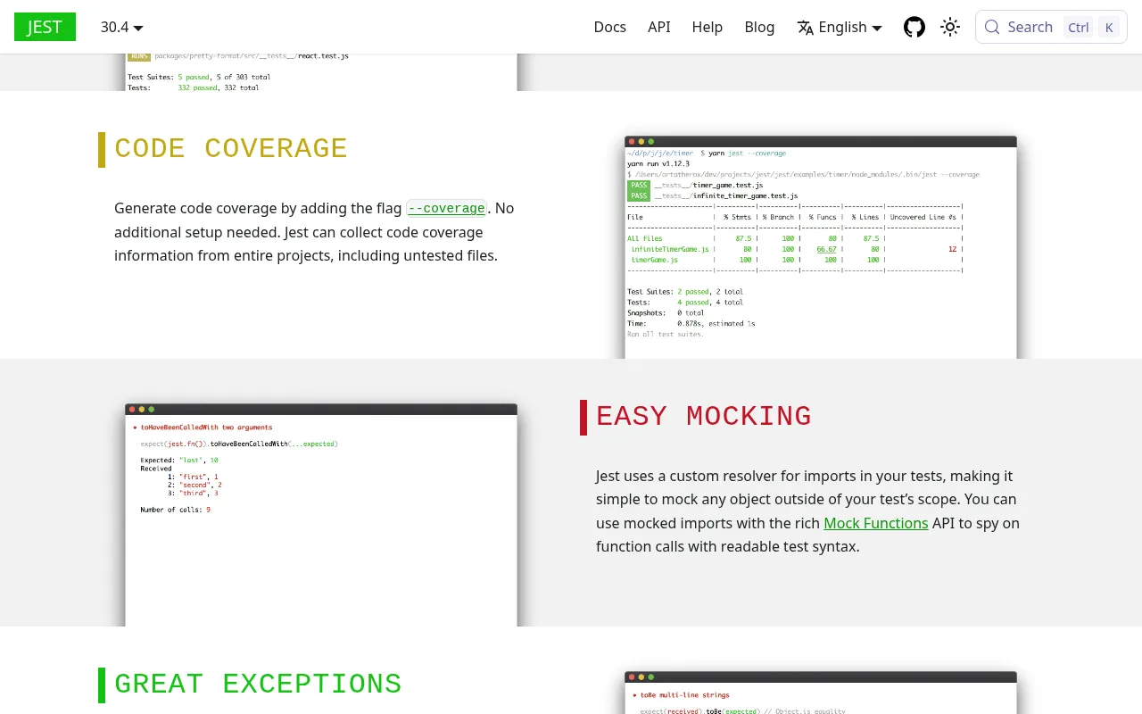 Jest metrics — performance benchmarks and adoption stats
