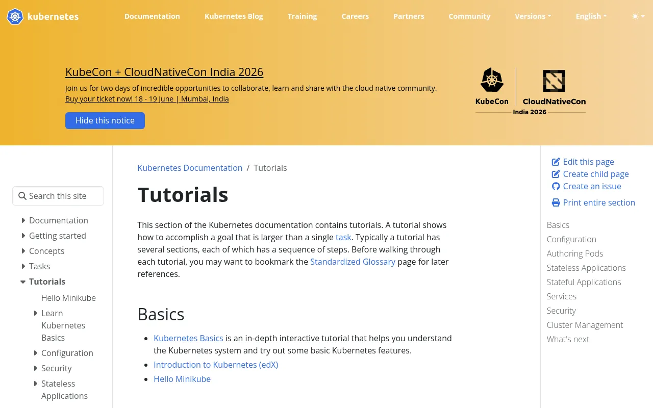 Kubernetes code editor — example syntax and code structure