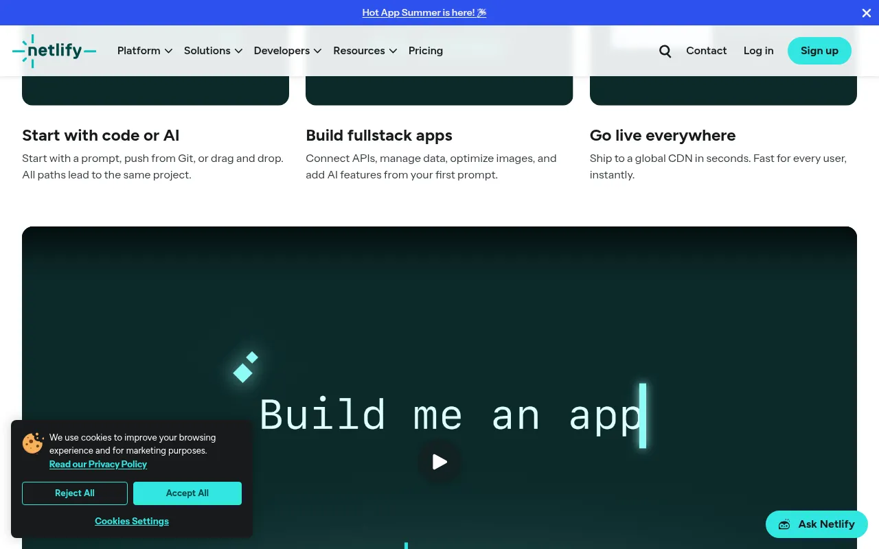 Netlify metrics — performance benchmarks and adoption stats