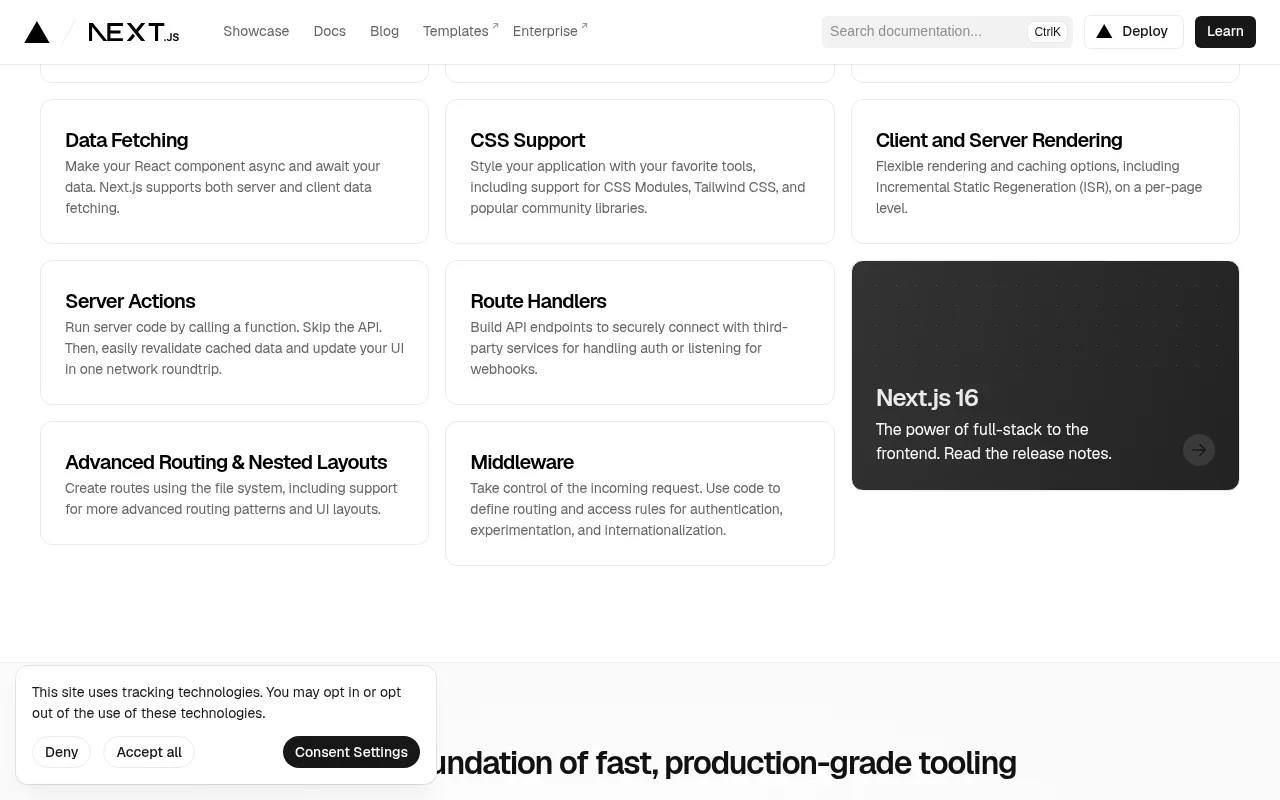 Next.js metrics — performance benchmarks and adoption stats