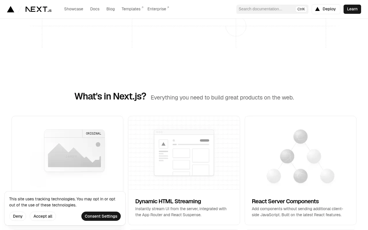 Next.js showcase — real-world application examples