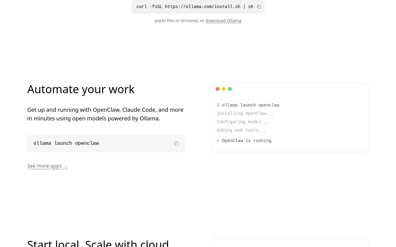 Ollama showcase — real-world application examples