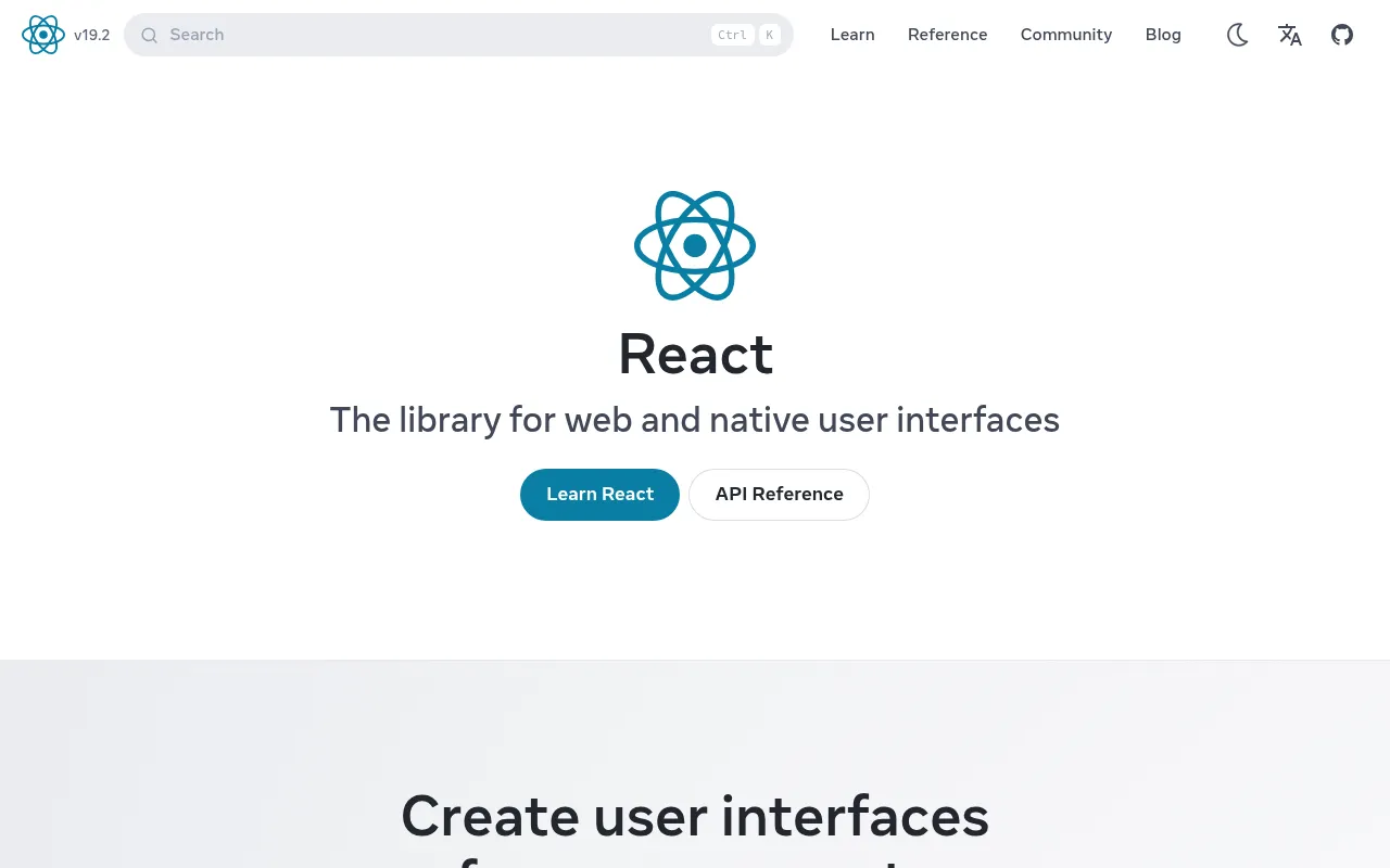 React — JavaScript Library for User Interfaces