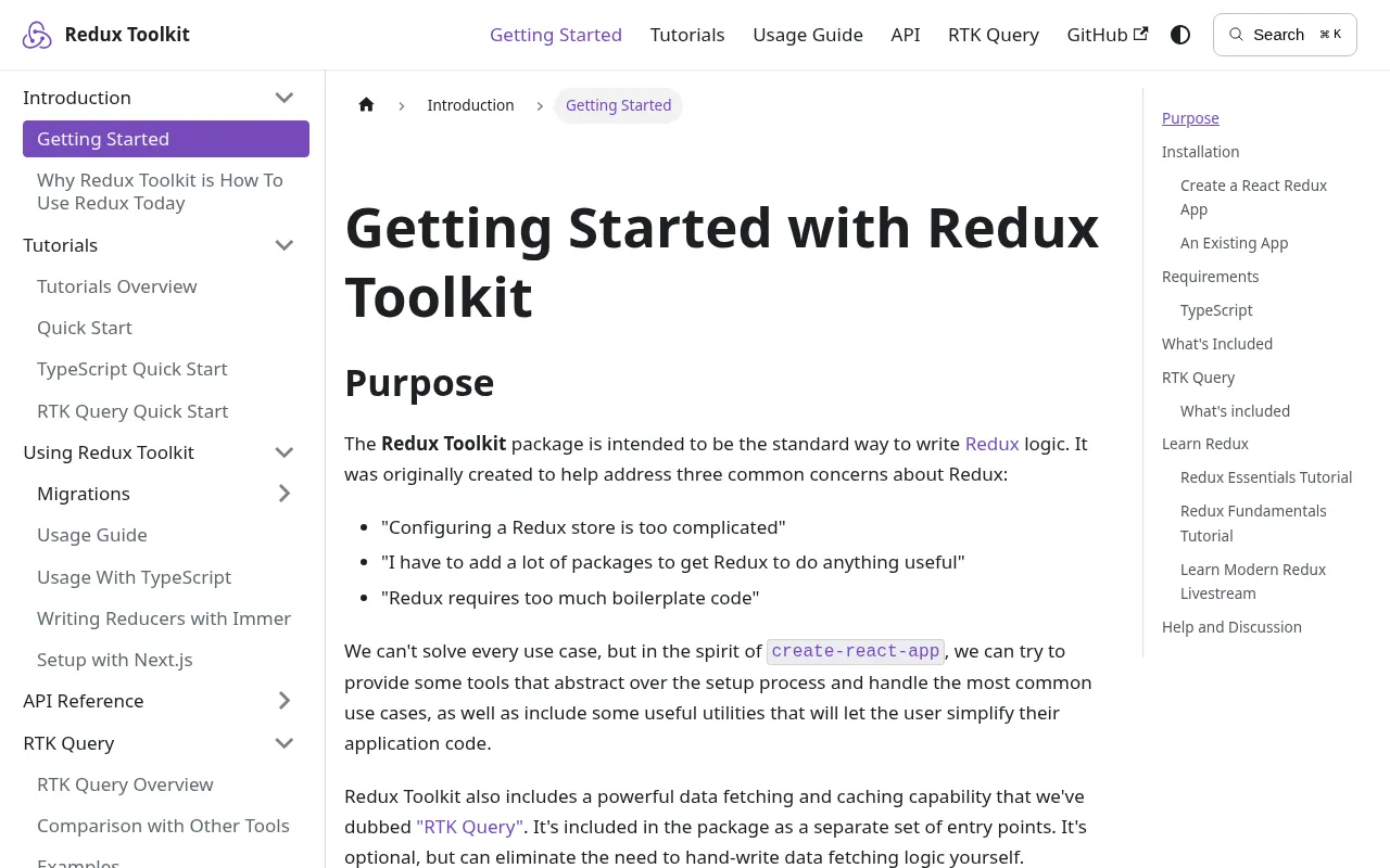 Redux Toolkit code editor — example syntax and code structure