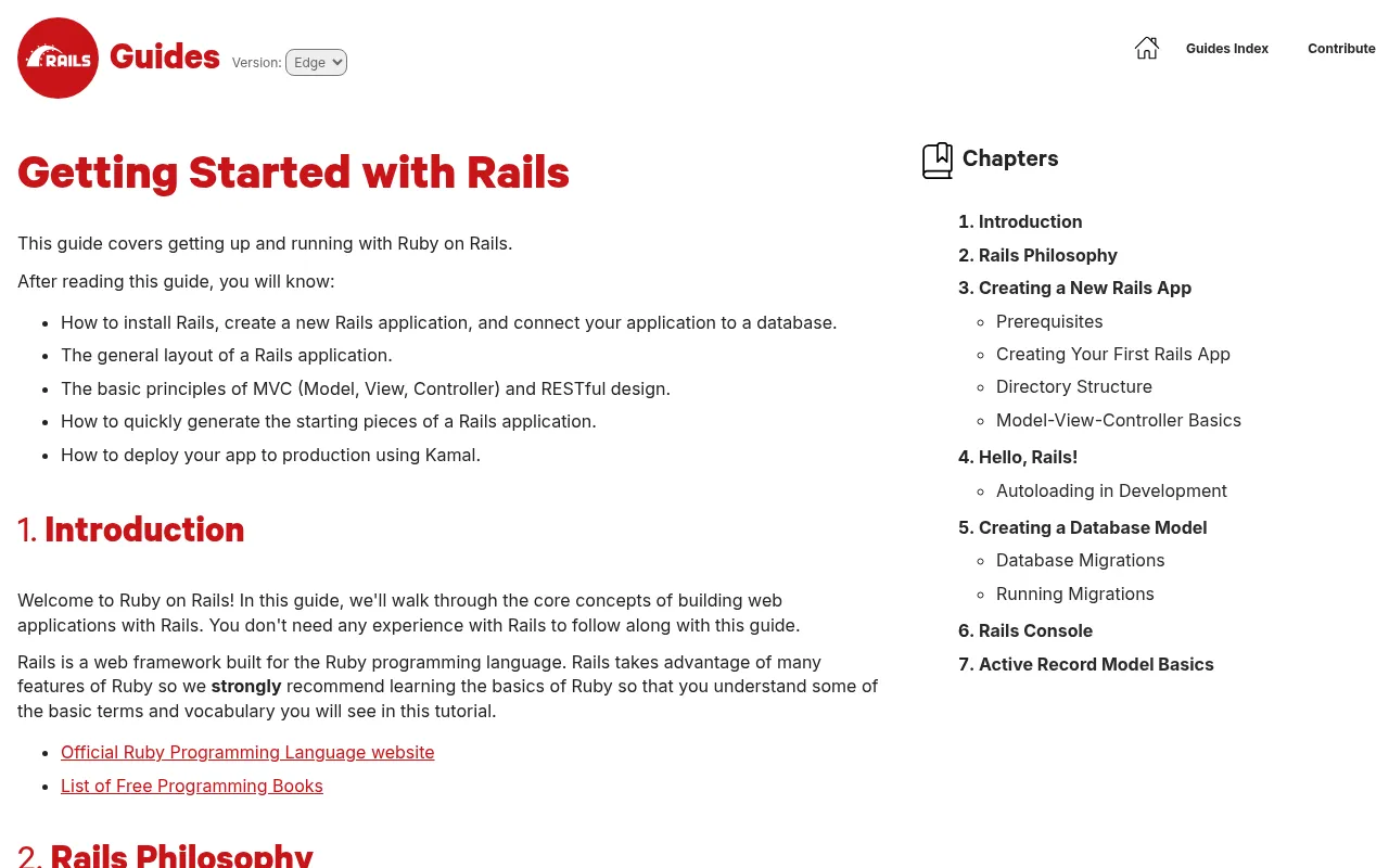 Ruby on Rails code editor — example syntax and code structure