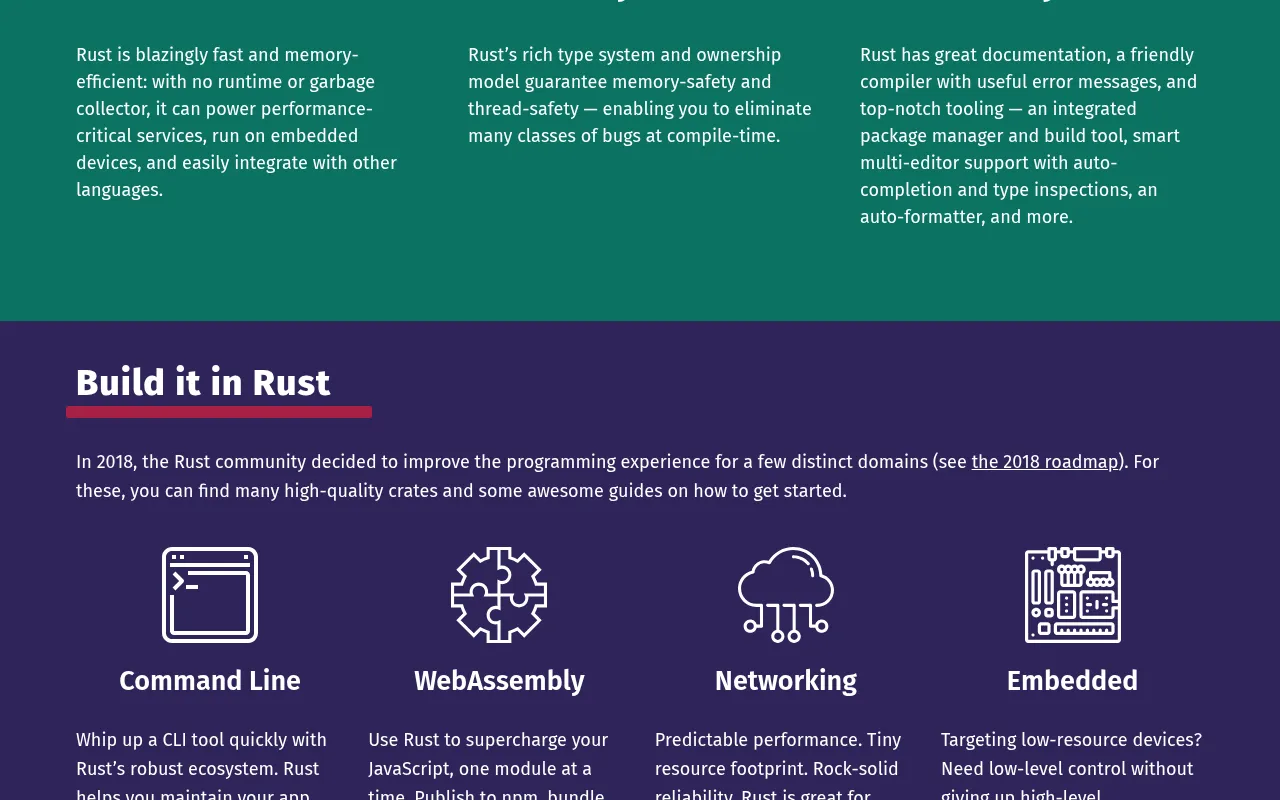 Rust showcase — real-world application examples