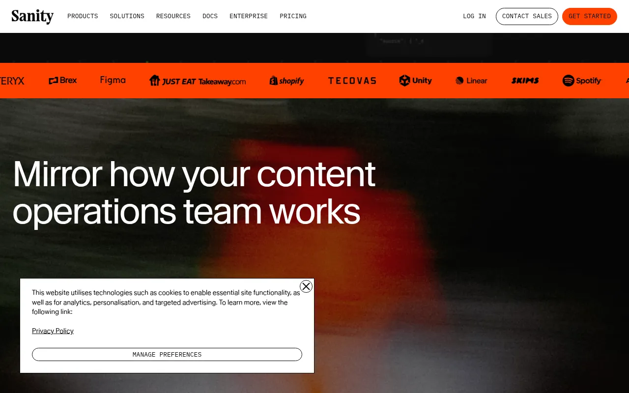 Sanity showcase — real-world application examples