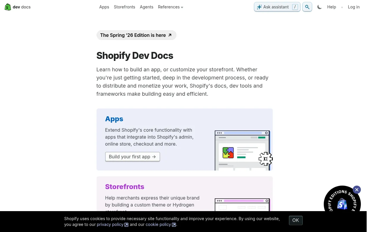 Shopify code editor — example syntax and code structure