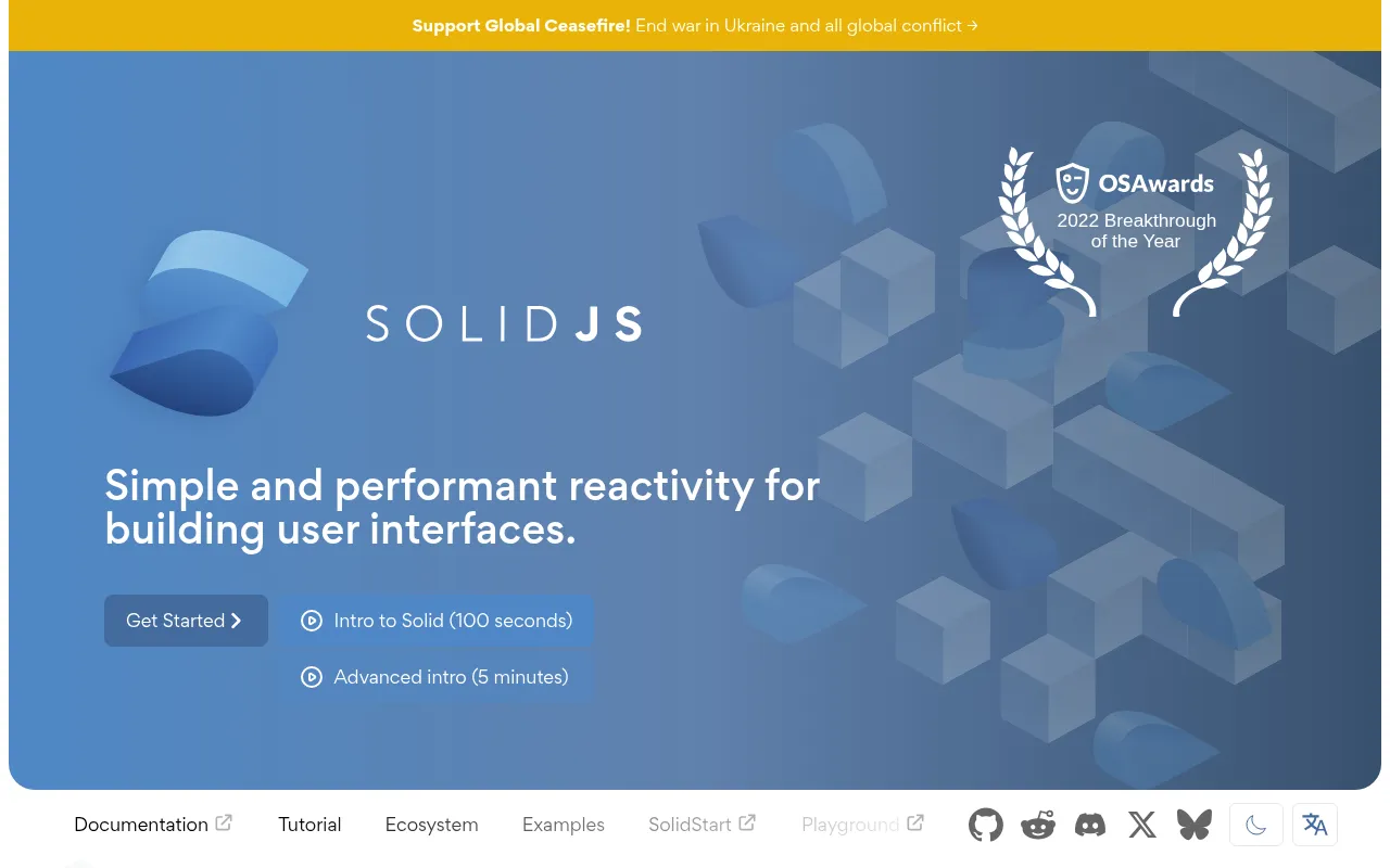 Solid.js architecture — system design and component overview