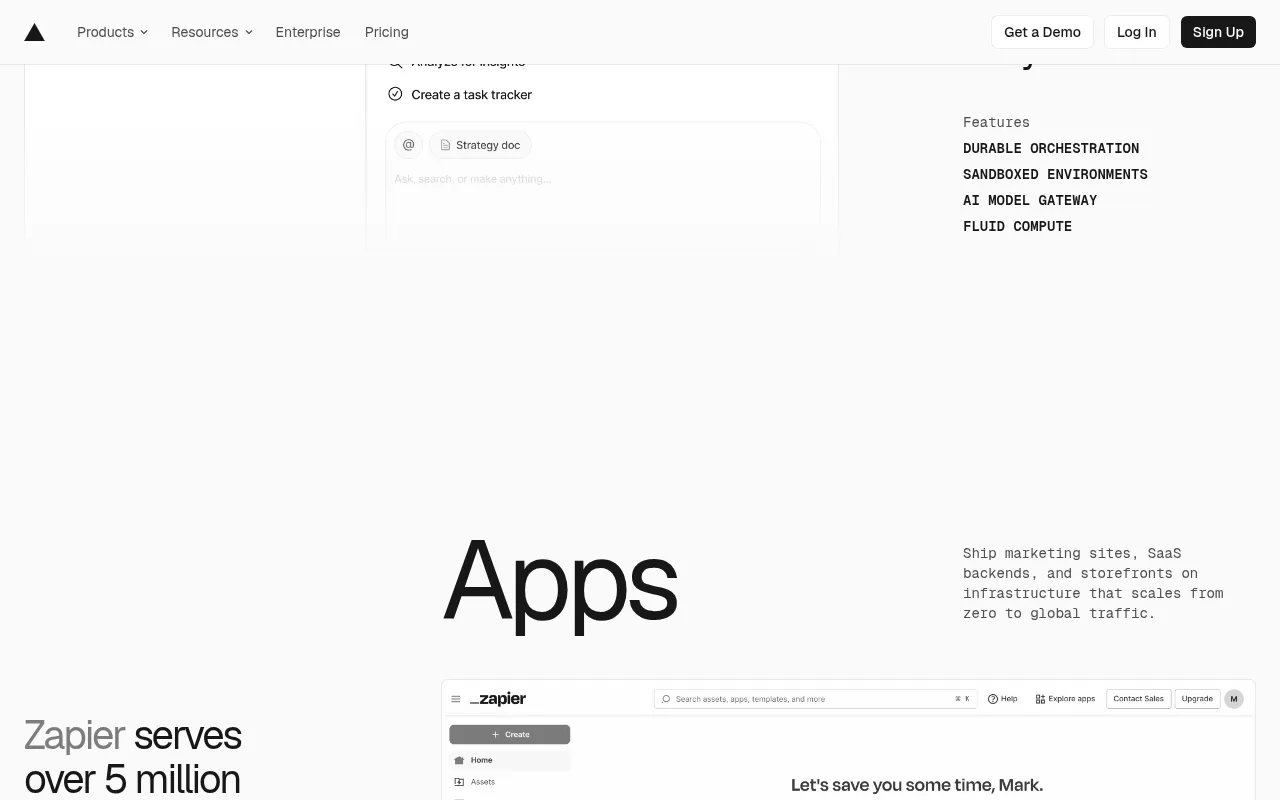 Vercel metrics — performance benchmarks and adoption stats