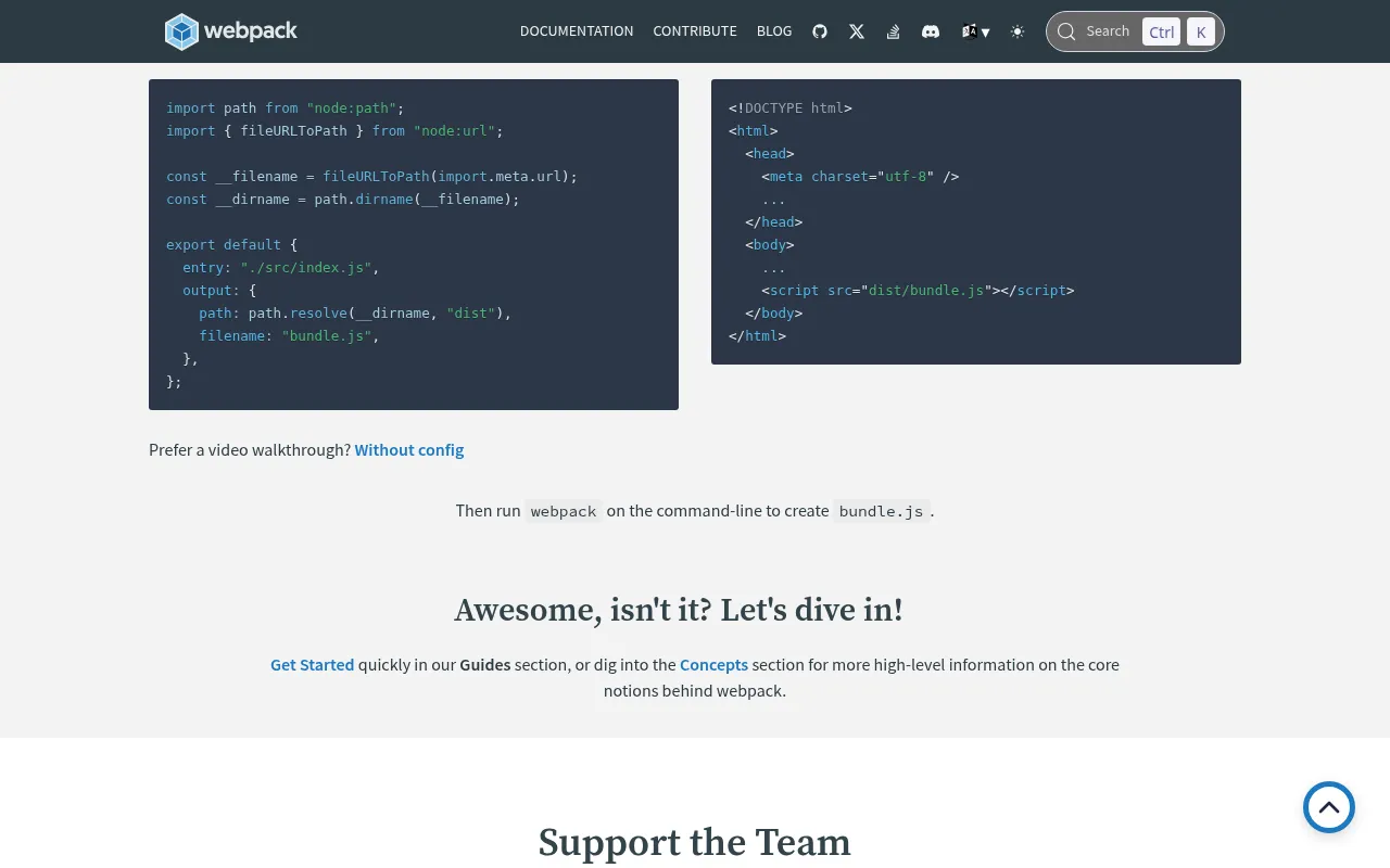 Webpack metrics — performance benchmarks and adoption stats