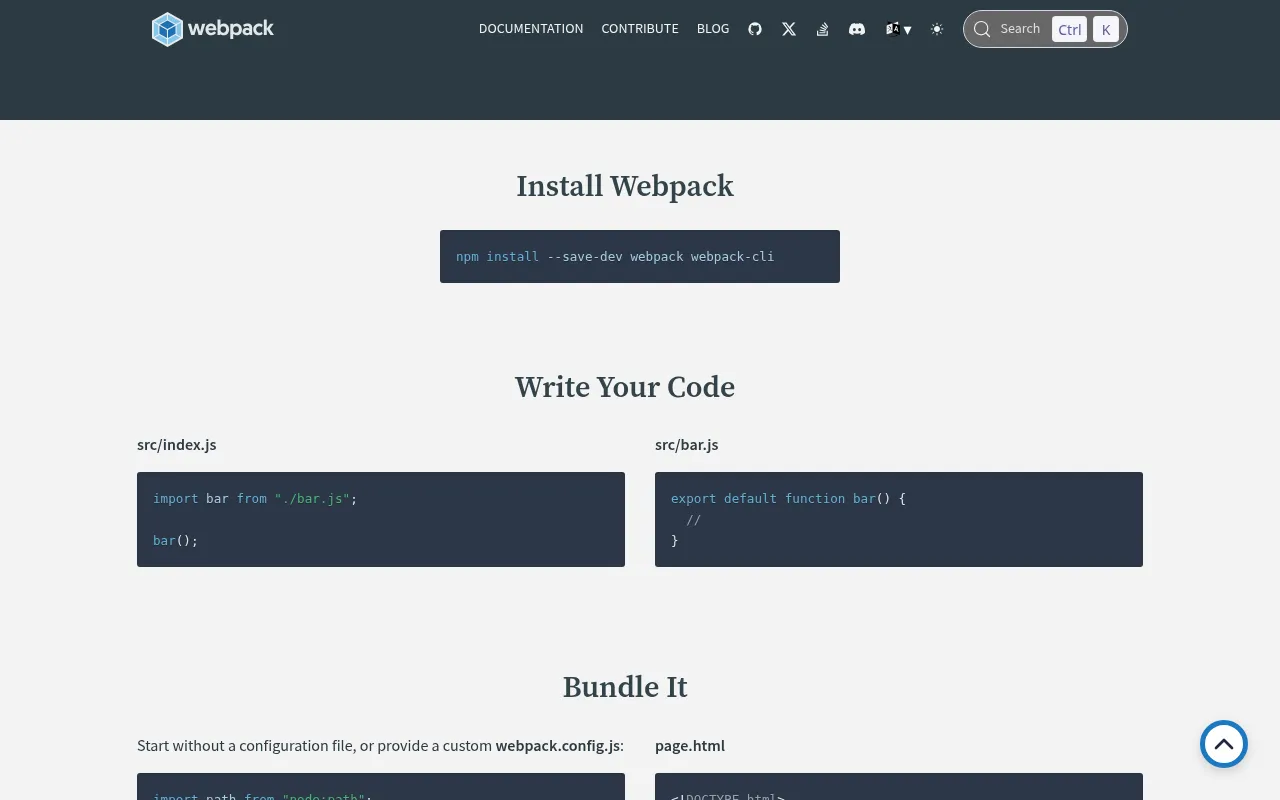 Webpack showcase — real-world application examples