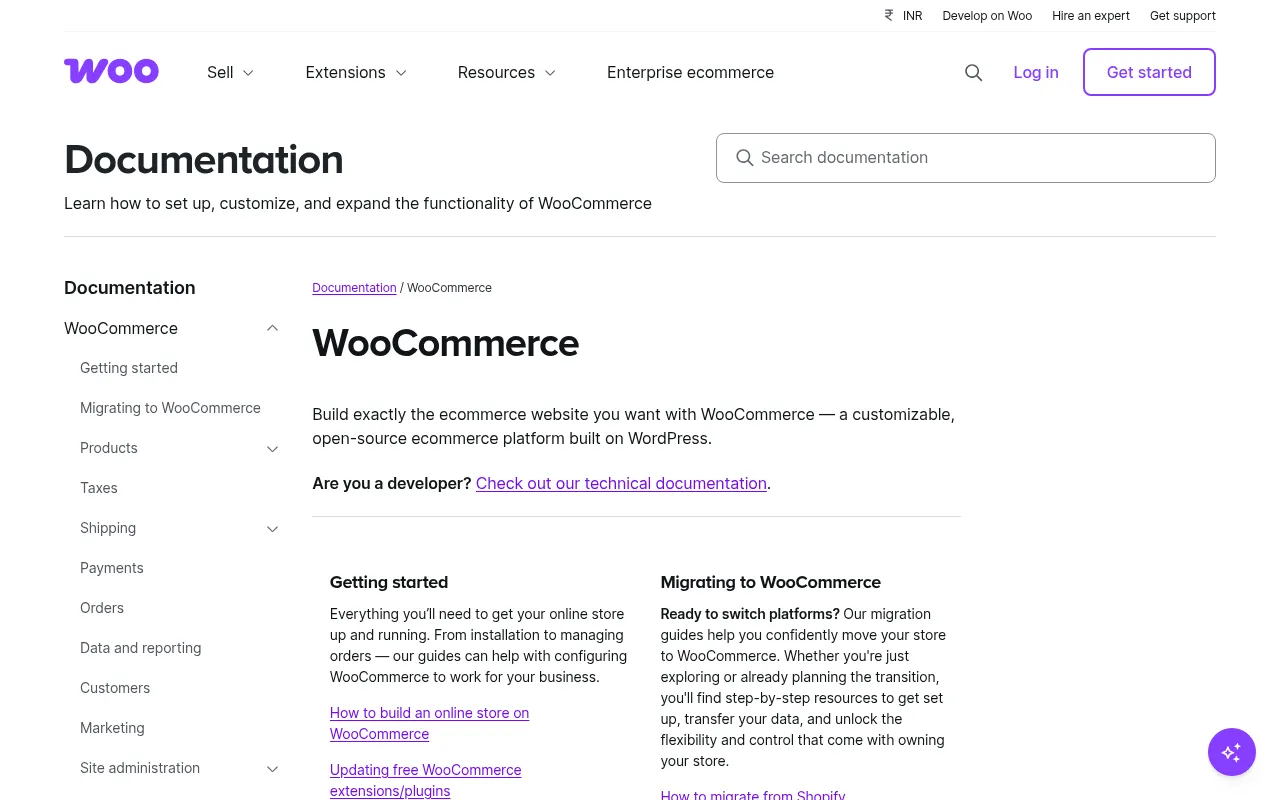 WooCommerce code editor — example syntax and code structure